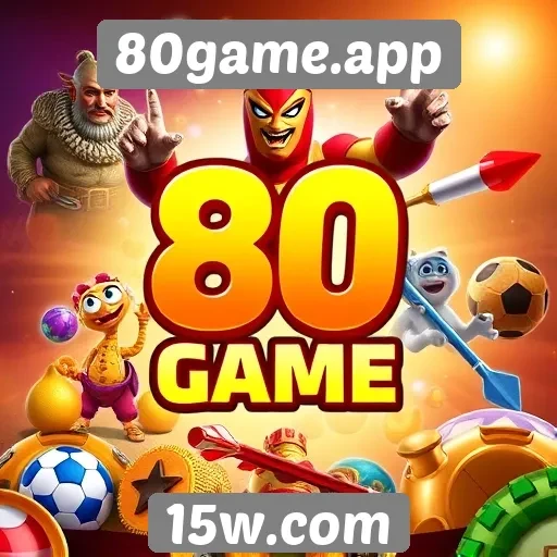 Variedade de jogos disponíveis na plataforma 80game.app